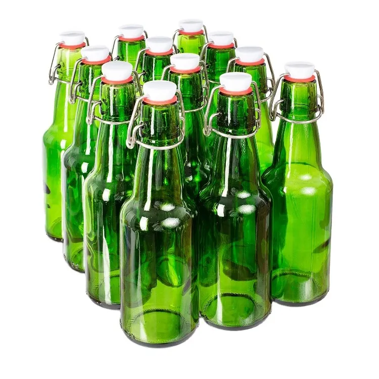 Green Beer Glass Bottle 4