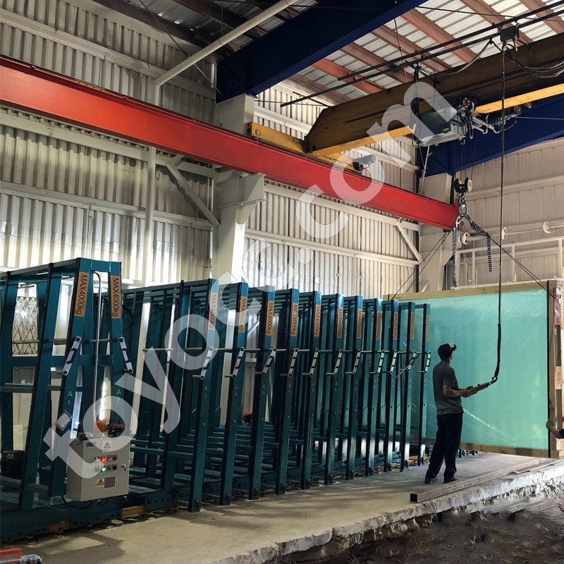 Customized Heavy Duty Glass Mobile Storage Racks /Glass Transport Storage with CE