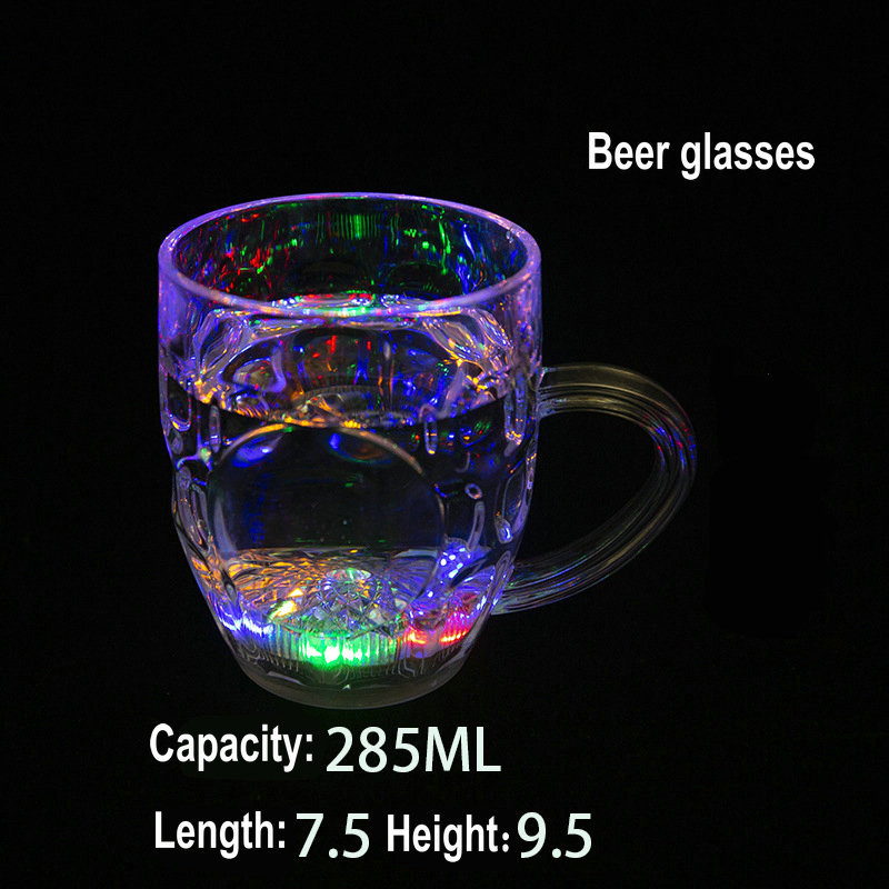Automatically Shine Plastic LED Flashing Wine Glass Cup Wine Bar Cup