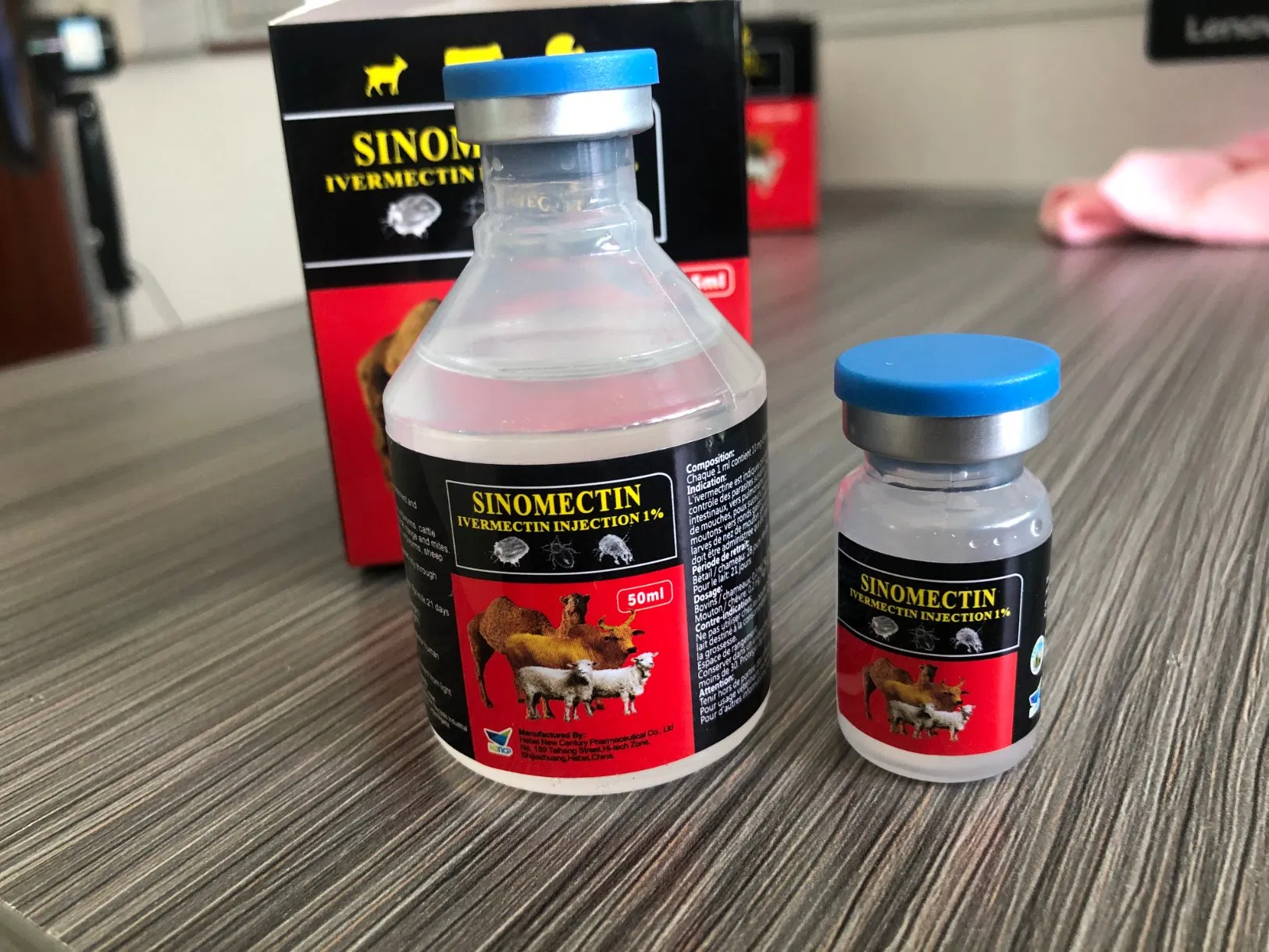 Ivermectin Injection 2% Veterinary Medicine for Cattle Sheep Goats GMP Factory