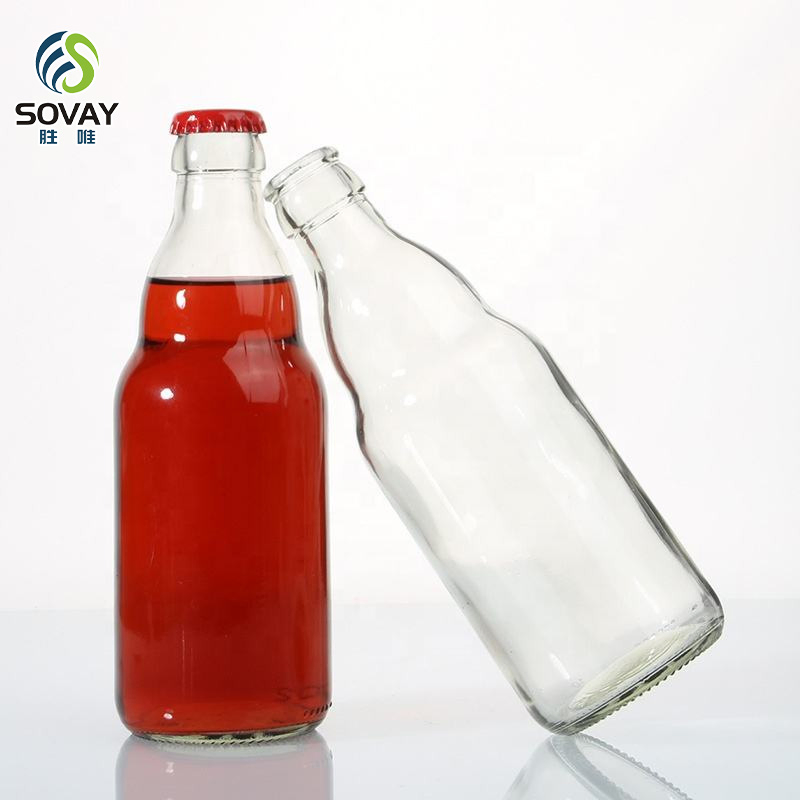 Customizable Wholesale 250ml 275ml 330ml 500ml Amber Green Alcohol Glass Beer Bottles with Crown Caps