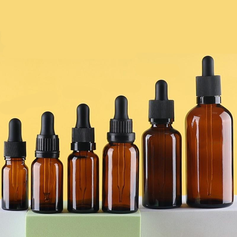 Customizable Essential Oil 18mm Glass Bottle with Tamper-Evident Dropper