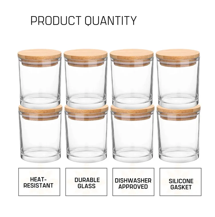 Glass Candle Jar Dimensions