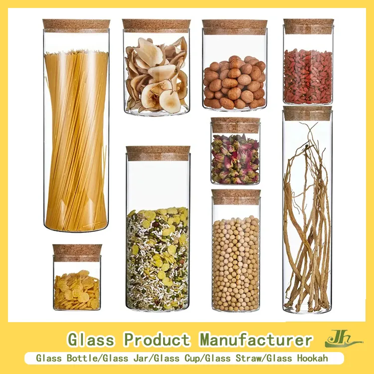 500ml/700ml/1000ml/1200ml/2000ml Honey/Jam/Pickles/Coffee/Candle/Mason/Pudding/Yogurt/Tea/Jucie Kitchen Food Storage High Borosilicate Glass Jar Manufacturer