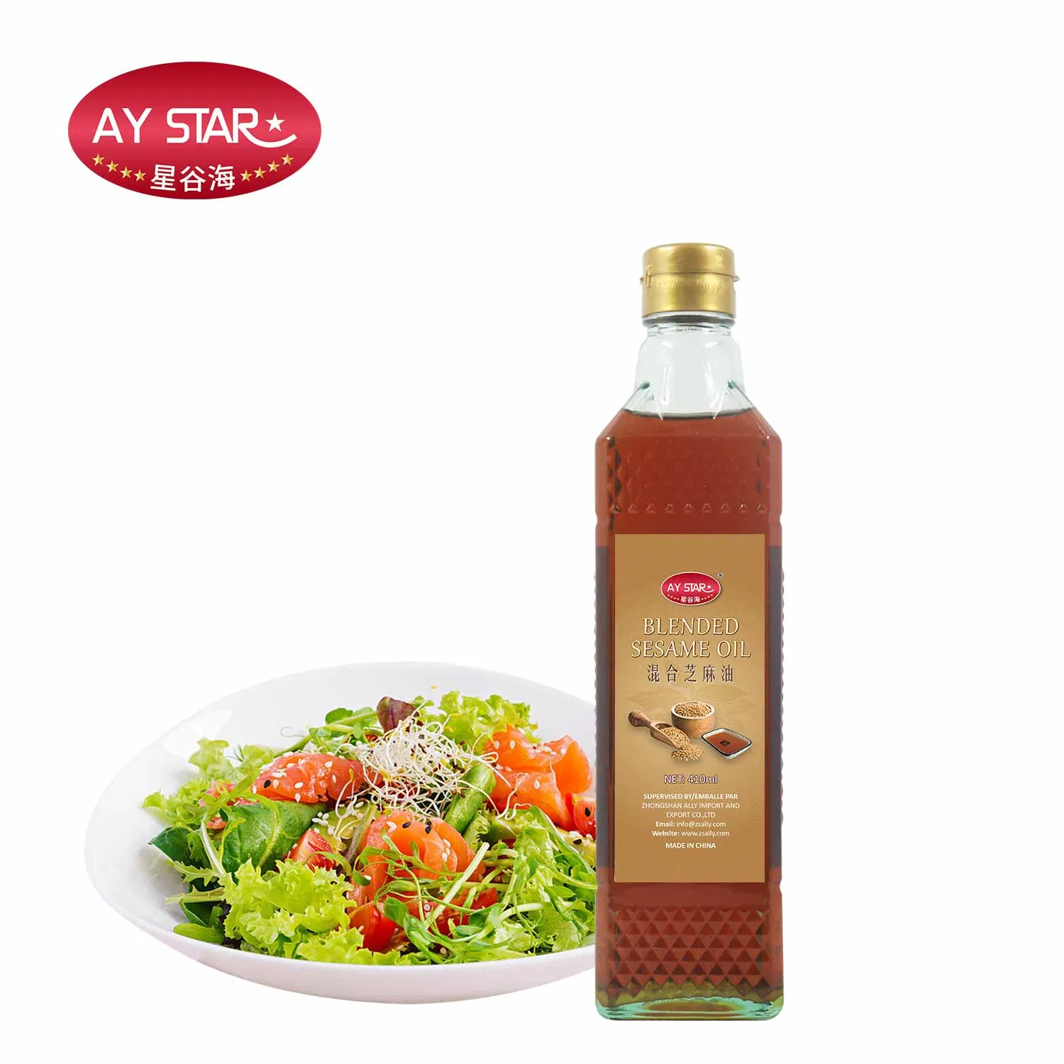 HACCP Manufacturer Non GMO Best Edible Blended Sesame Oil