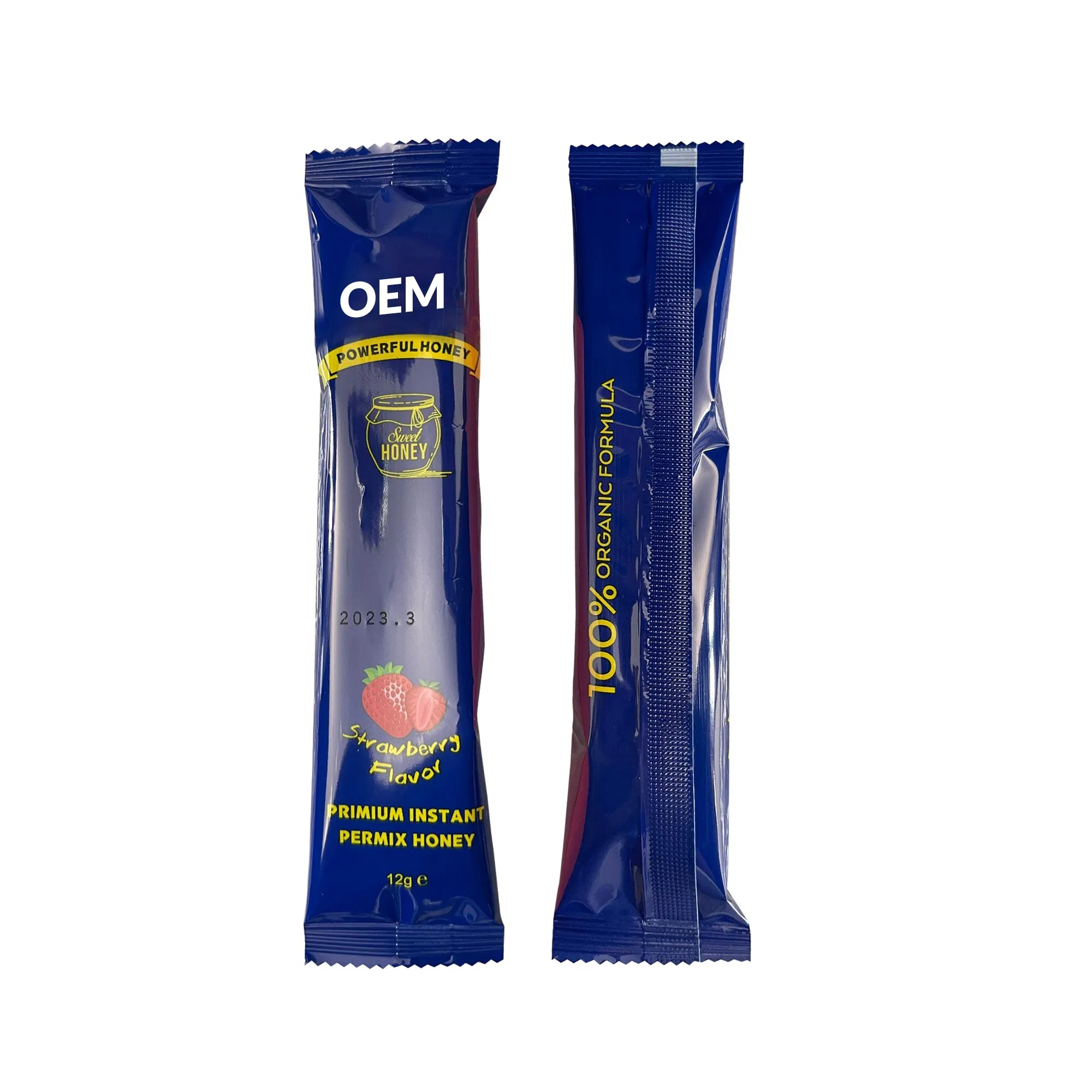 OEM Strawberry Flavor Herbal Royal Jelly Maca Honey for Men Healthcare