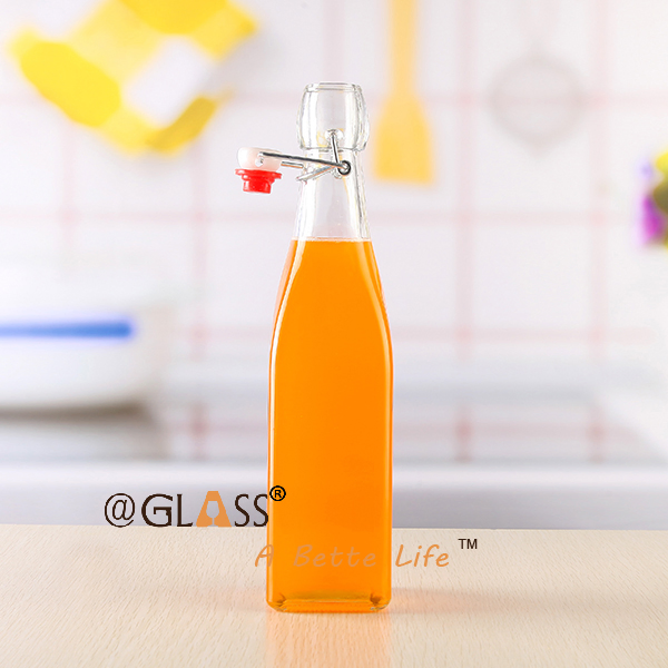 1000ml Glass Beverage Bottle with Swing Top Cap