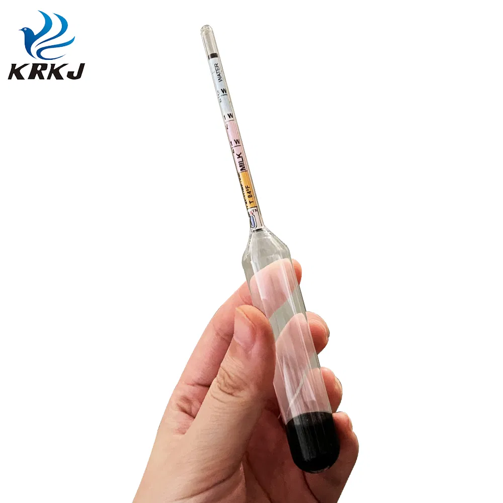 Dairy Use Premium Glass Lactometer Hydrometers for Milk Purity Testing