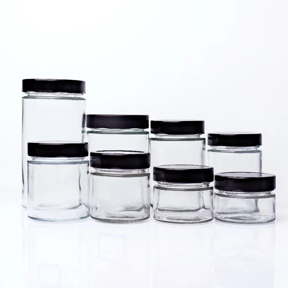 Versatile Customizable 500ml 750ml Round Glass Jars for Honey &amp; Spices