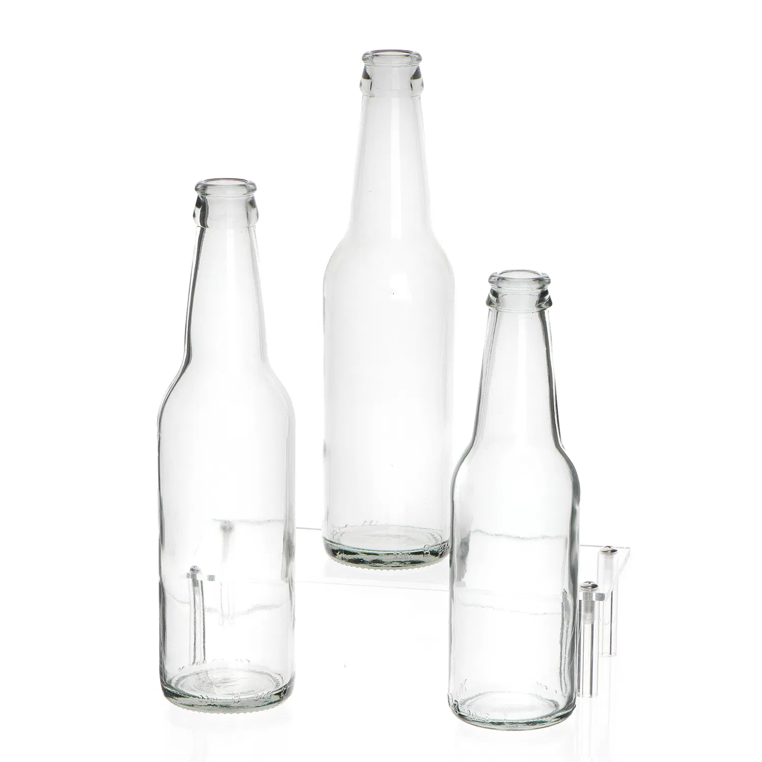 Factory Price 550ml 650ml Empty Transparent Blue for Party Celebration Use Glass Beer Bottle