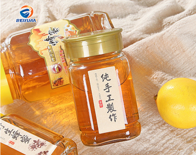 Hot Sell Wholesale 375ml 12.5oz Octagonal Honey Glass Bottlle
