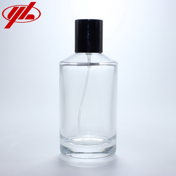 Customized Empty 100ml Clear Cosmetic Perfume Glass Bottle Vial with Pump Spray