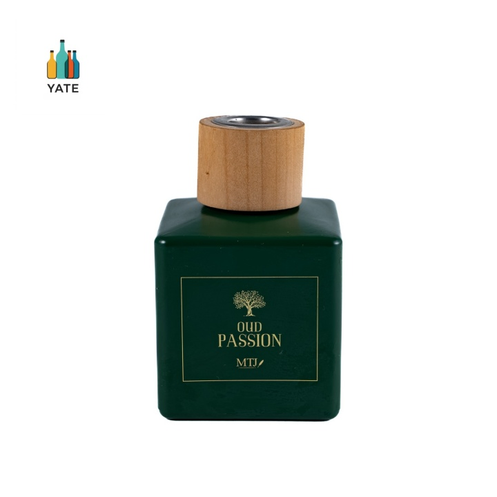 Cubic Varillas Bambu Difusor Glass Diffuser Bottle in 100ml Beige Green Black