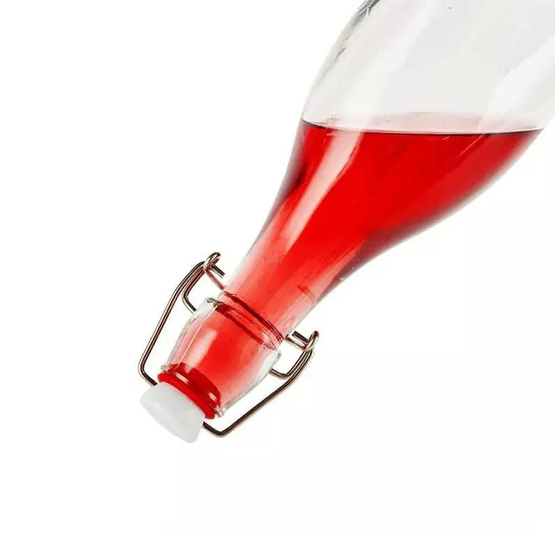 250ml 500ml 750ml Liter Flip Top Cap Swing Top Wine Bottle Glass Milk