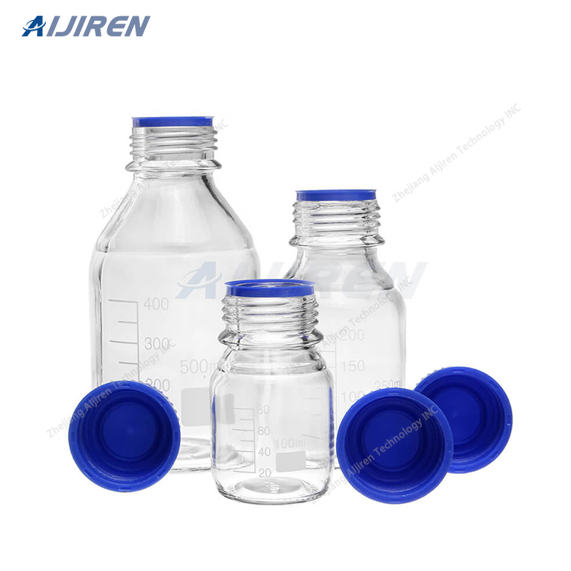 China Aijiren 1000ml Gl45 Blue Cap Glass Reagent Bottle Supplier