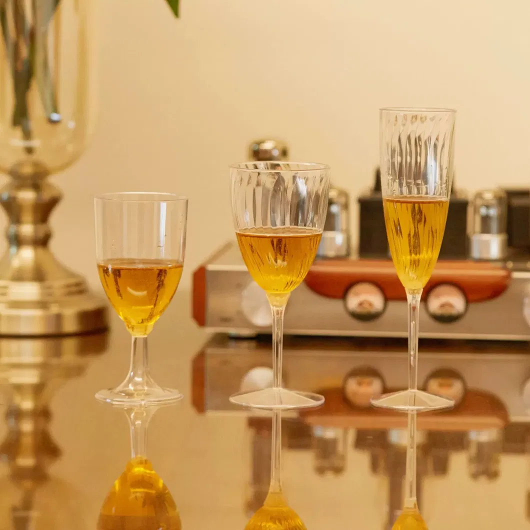 Clear Plastic Wine Glass Photo 2