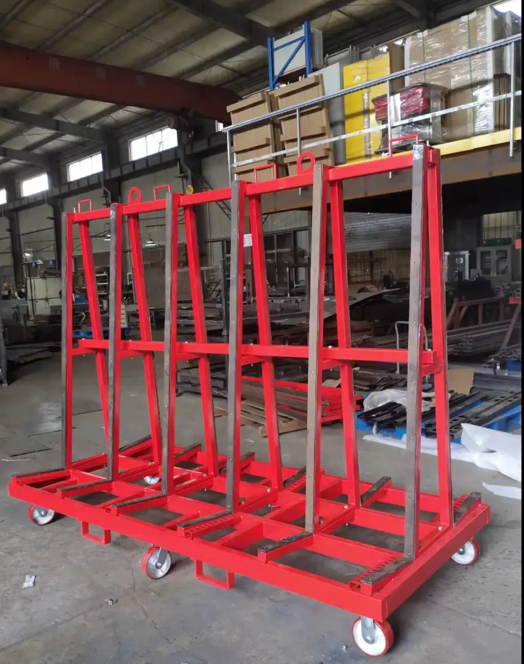 Heavy-Duty Glass Storage for Secure and Organized Warehouse Use