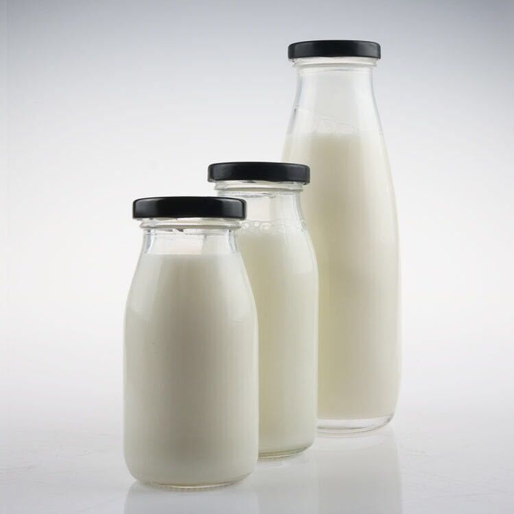 6 Oz Glass Milk Bottle 200 Ml Small Juice Bottles Reusable 6 Oz Glass Jelly Spice Candy Cake Yogurt Dessert Baby Food Jars