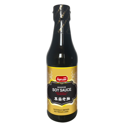 Natural Brewing Mushroom Dark Soy Sauce 250ml in Glass Bottle