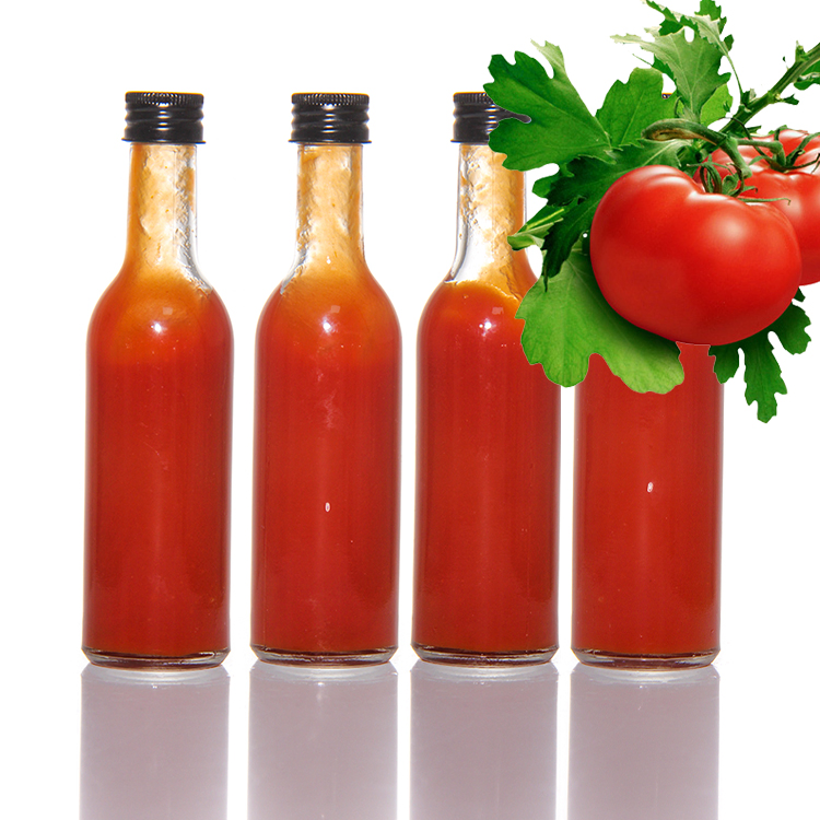 Hot Sell 100ml 150ml 250ml Empty Hot Sauce Glass Bottles with Hole