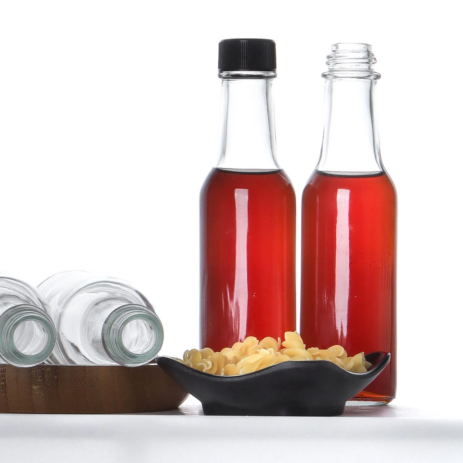 150ml 250ml Bulk Chili Sauce Glass Bottle Glass Hot Sauce Bottle