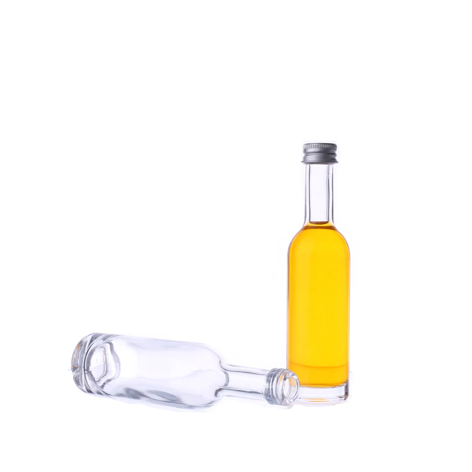 Recycled Cheap Price Round Wine Beverage Glass Liquor Bottle with Screw Cap