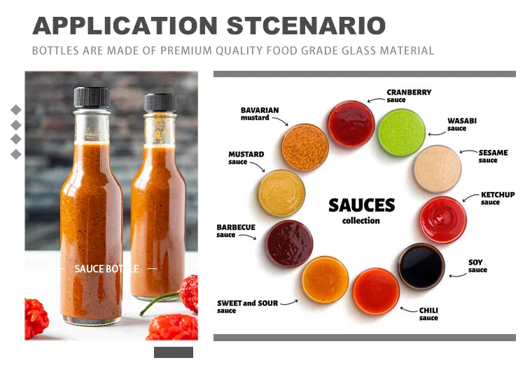 Sauce Glass Bottles