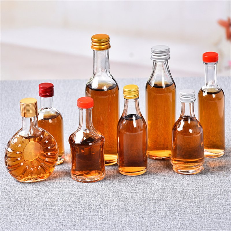 30ml 50ml 100ml Mini Wine Bottles Reusable Small Glass Alcohol Bottles