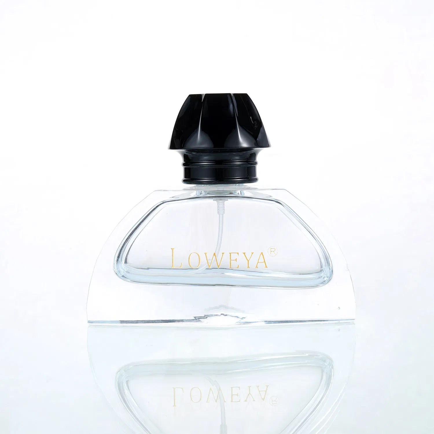 Factory Clear 30ml 50ml 100ml Crimp Perfume Glass Bottle Quality Thick Clamp Parfum Bottle