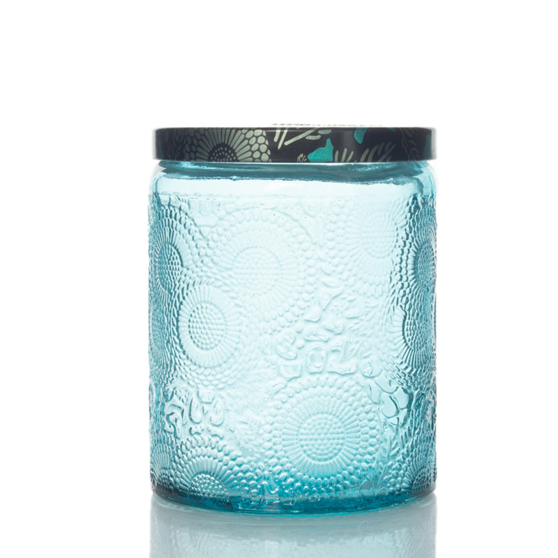 Colorful Luxury Glass Scented Candle Jar Glass Candle Jar