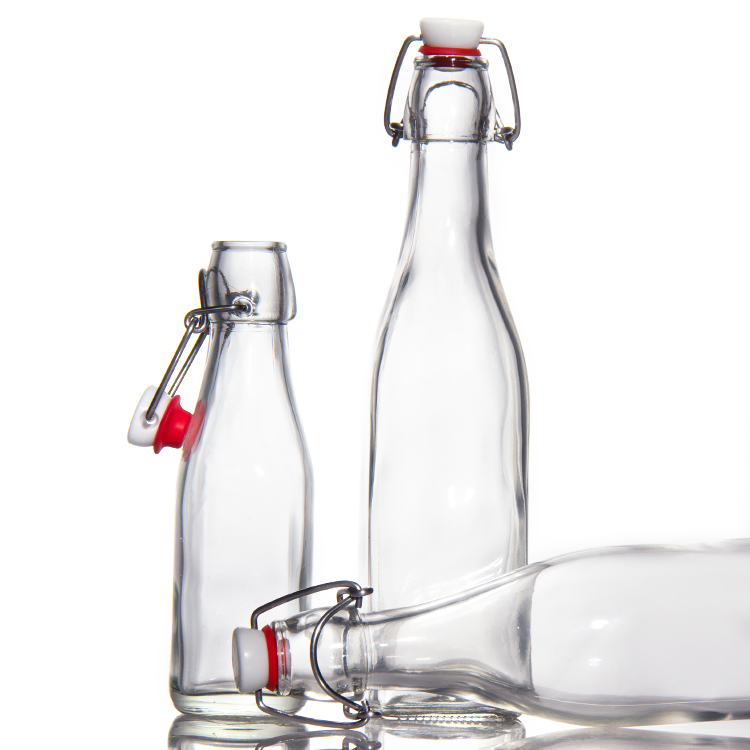 Premium 16 Oz Swing Top Glass Beer Bottle with Secure Stopper