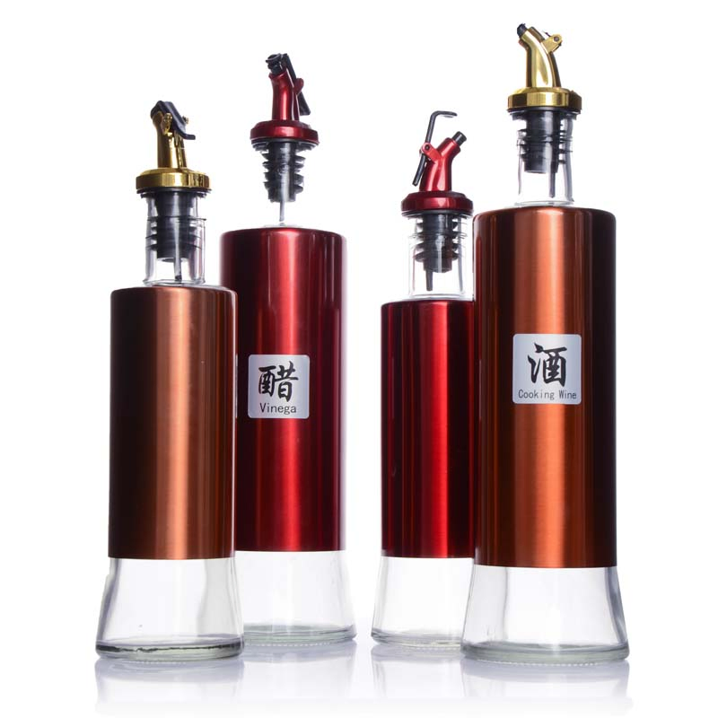 Hot Selling Glass Bottle Oil Soy Sauce Vinegar with Lid