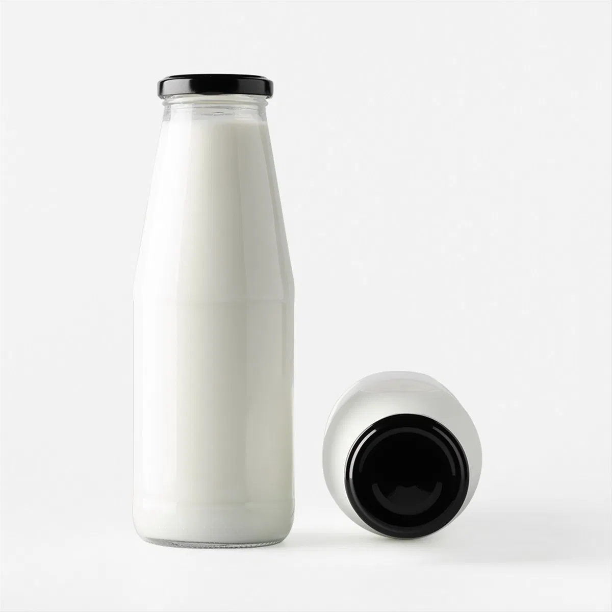 Premium Empty Glass Bottles for Juice and Milk - 250ml, 500ml, 1000ml