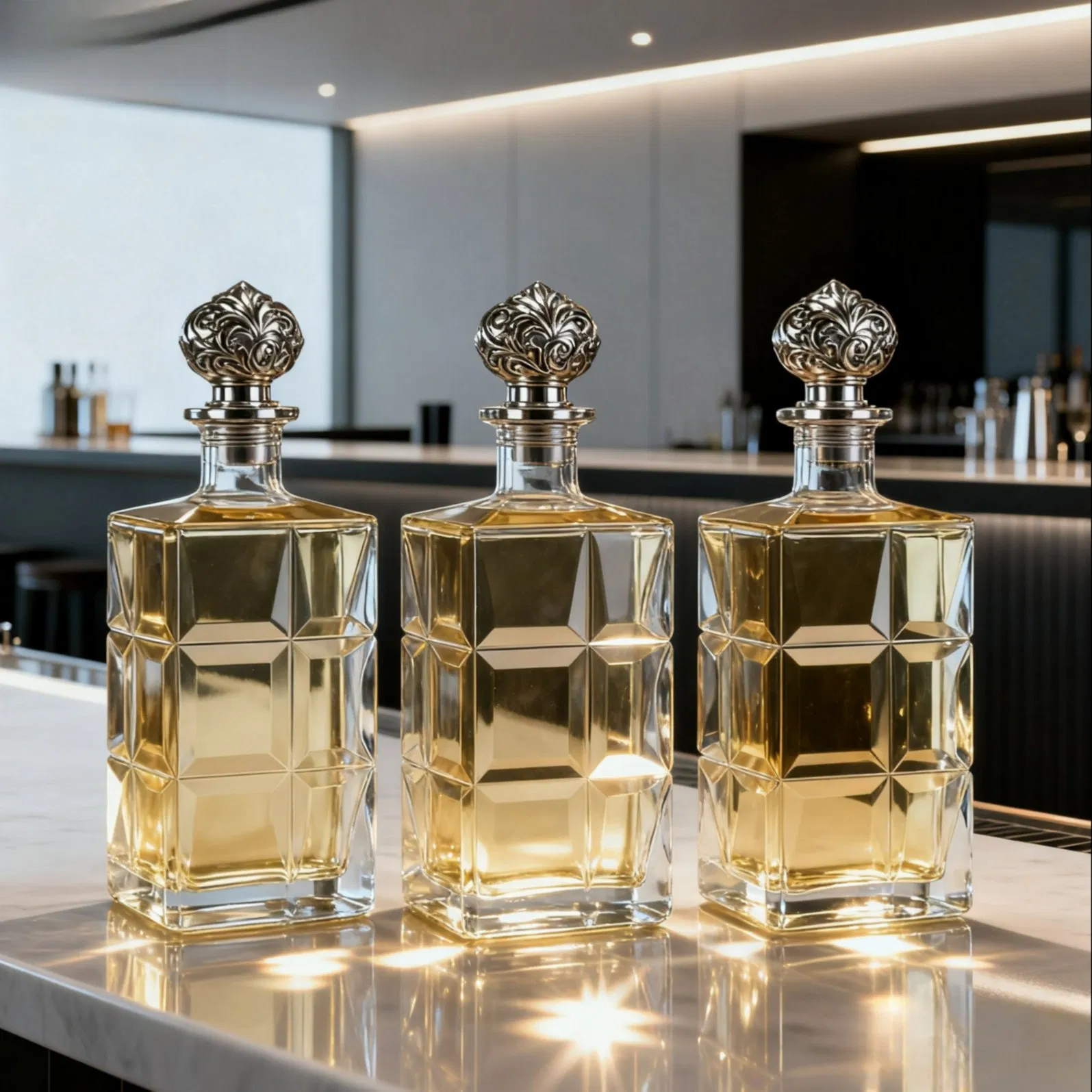 Custom Glass Bottles with Sprayer for Cleaning Products, Eco-Friendly and Reusable, Custom Logo Printing Available.