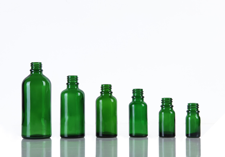 5ml-100ml Green Color Glass Bottle