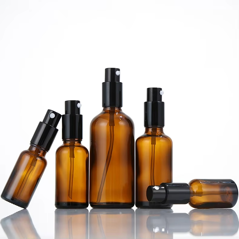 5ml-100ml Amber Glass Spray Bottles for Perfume Essential Oil