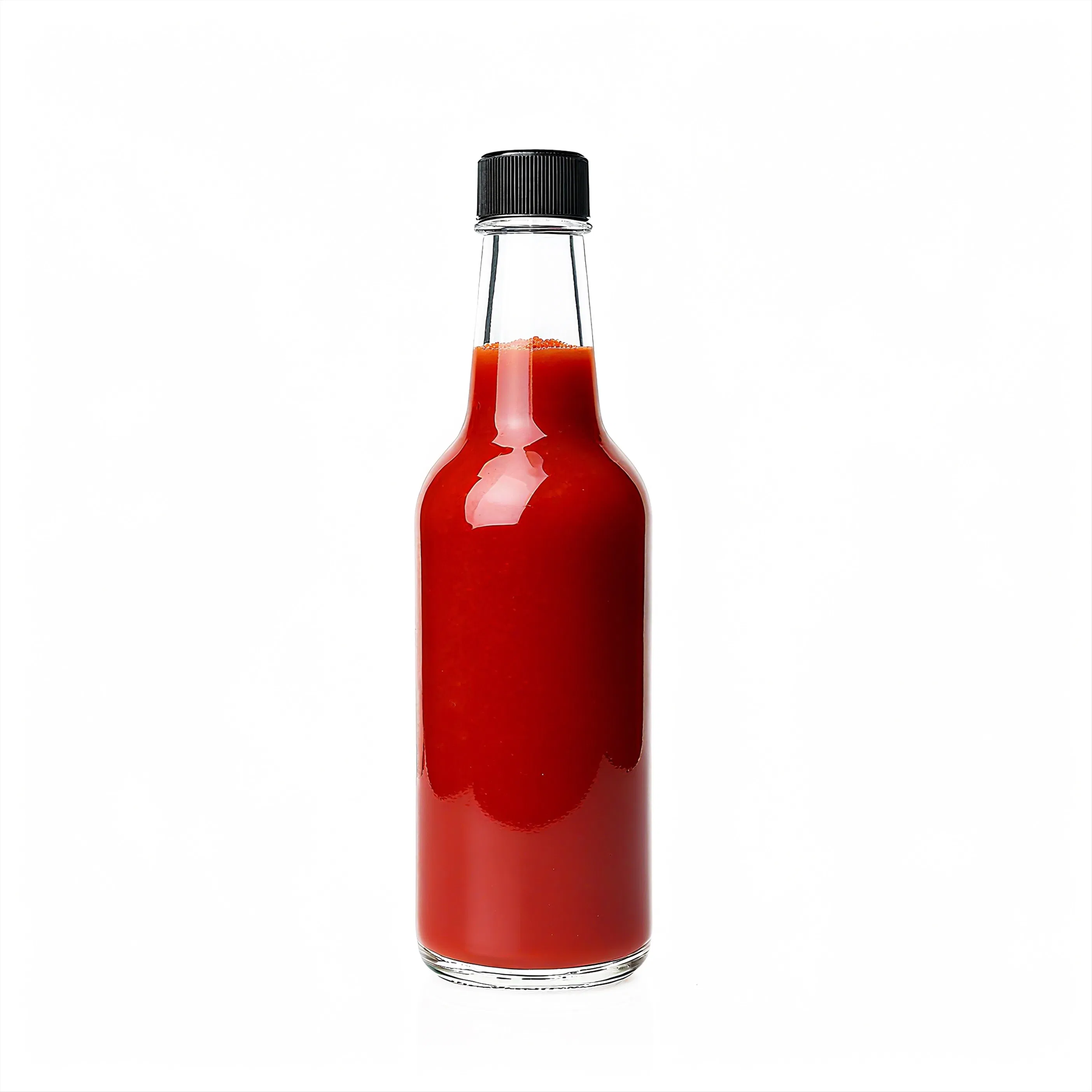 Sauce Bottle 150ml Round Shape Glass Bottles Hot Sauce Glass Seasoning Bottle