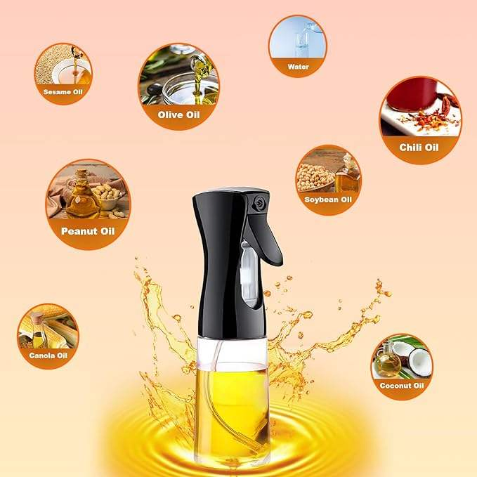 Food Grade Multi Functional Kitchen Oil Sprayer Bottle Empty Glass Cooking Oil Spray Jar