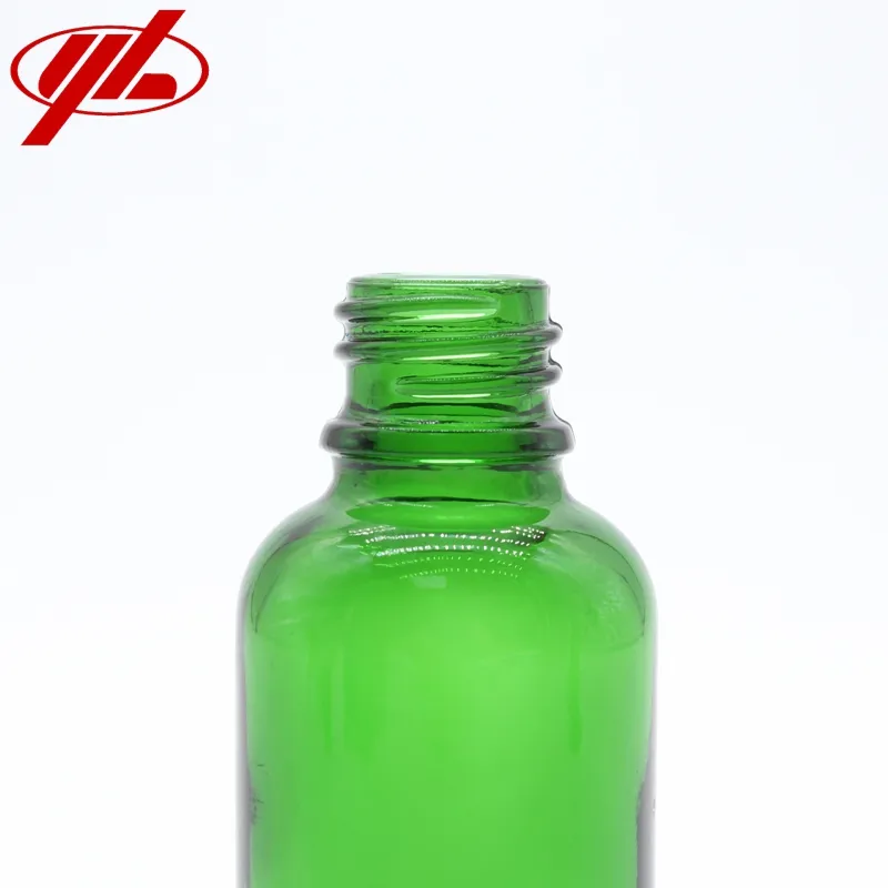 Green Glass Dropper Bottle 3