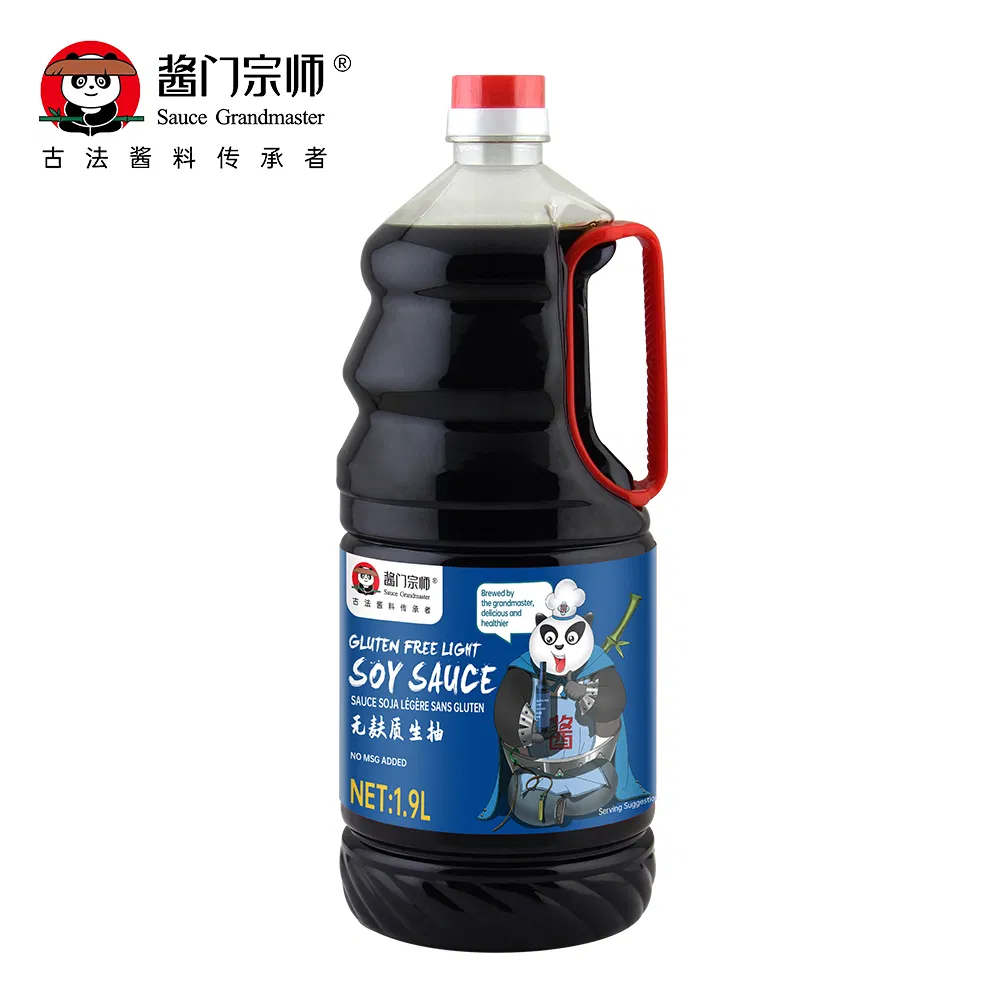 Chinese Manufacturer Glass Bottle Packing Bulk Wholesale 500 Ml Gluten Free Light Soy Sauce