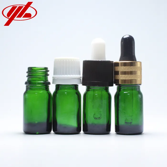 5ml Green Glass Bottle 1