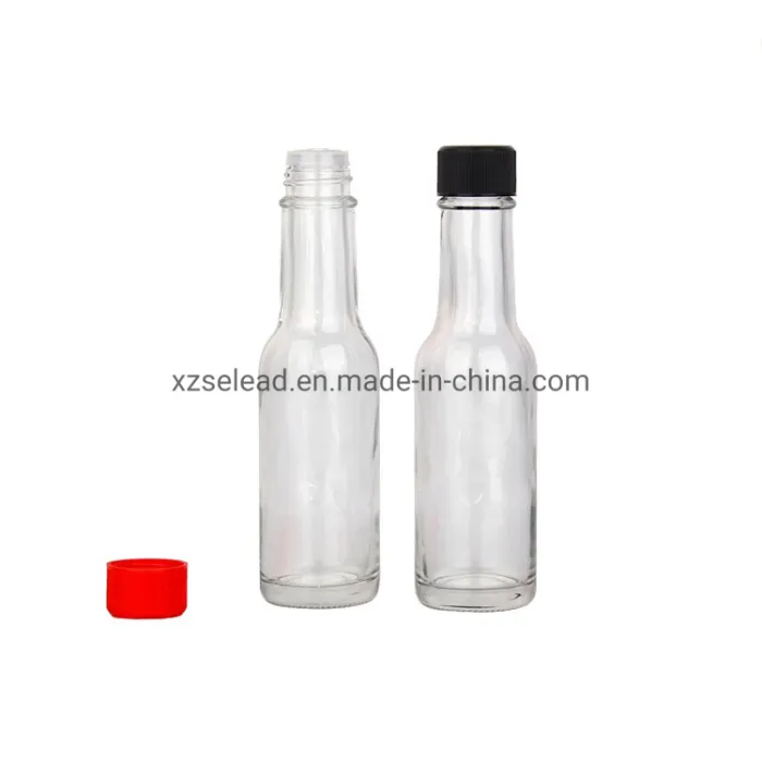 Glass Sauce Bottle View 2