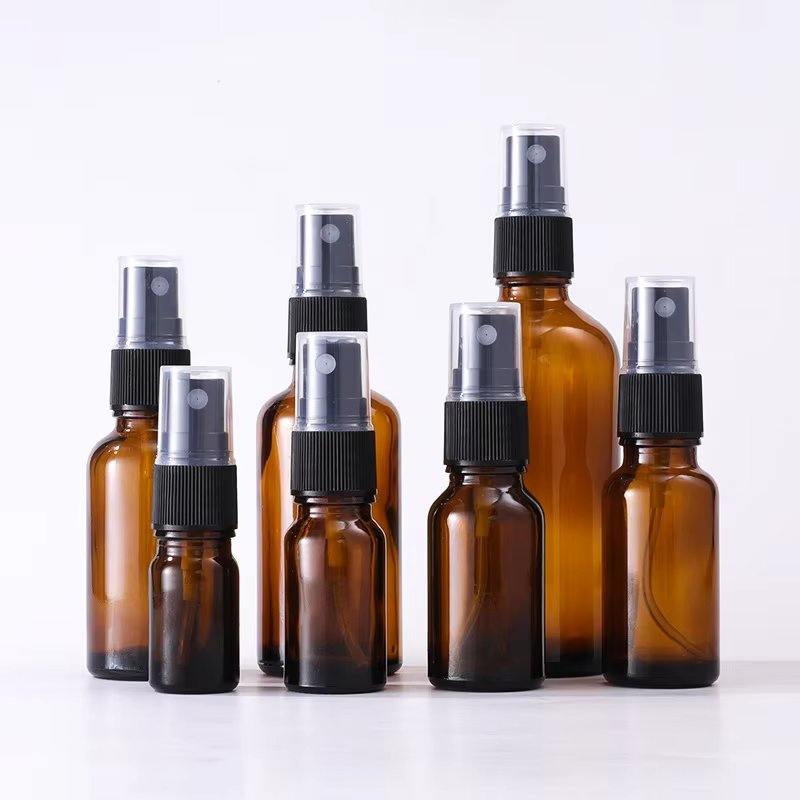 5ml-100ml Amber Glass Spray Bottles for Perfume Essential Oil