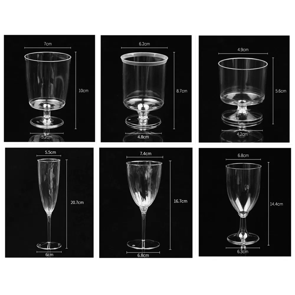 Clear Plastic Wine Glass Photo 4