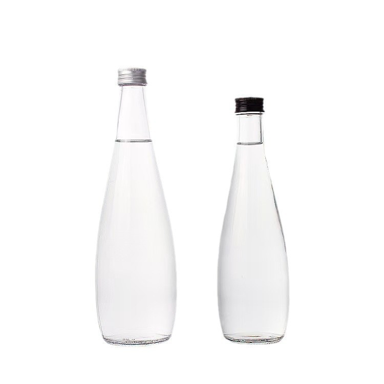 Wholesale Hot Sale Reusable Glass Drink Bottles 200ml-500ml with Screw Cap for Beverage Fruit Juice Water