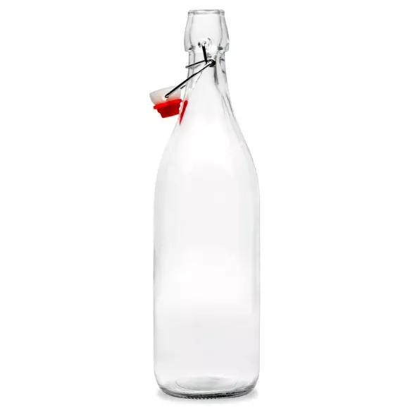Clear Glass Swing Top Bottle 750ml Glass Beverage Bottle / Liquor Bottle / Beer Wine Bottle