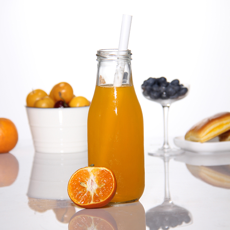 Top Quality 1000ml 500ml 250ml Empty Lead Free Coffee Milk Botella De Vidrio for Juice