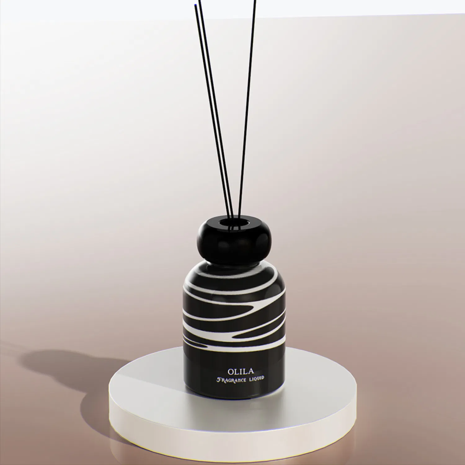 Custom Luxury Essential Oil Aromatherapy Aroma Empty Glass Reed Diffuser Bottle