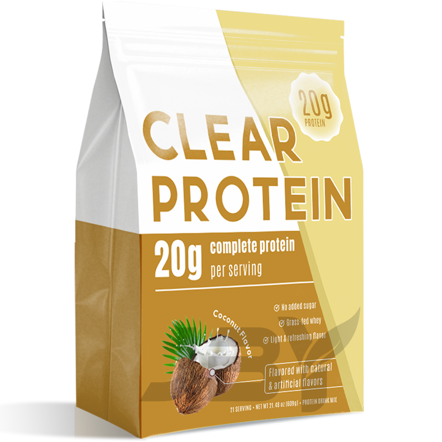 JBY Private Label Clear Protein Powder Coconut Flavor 20g Protein Grass-Fed Free Sugar Clear Whey Isolate Protein Powder