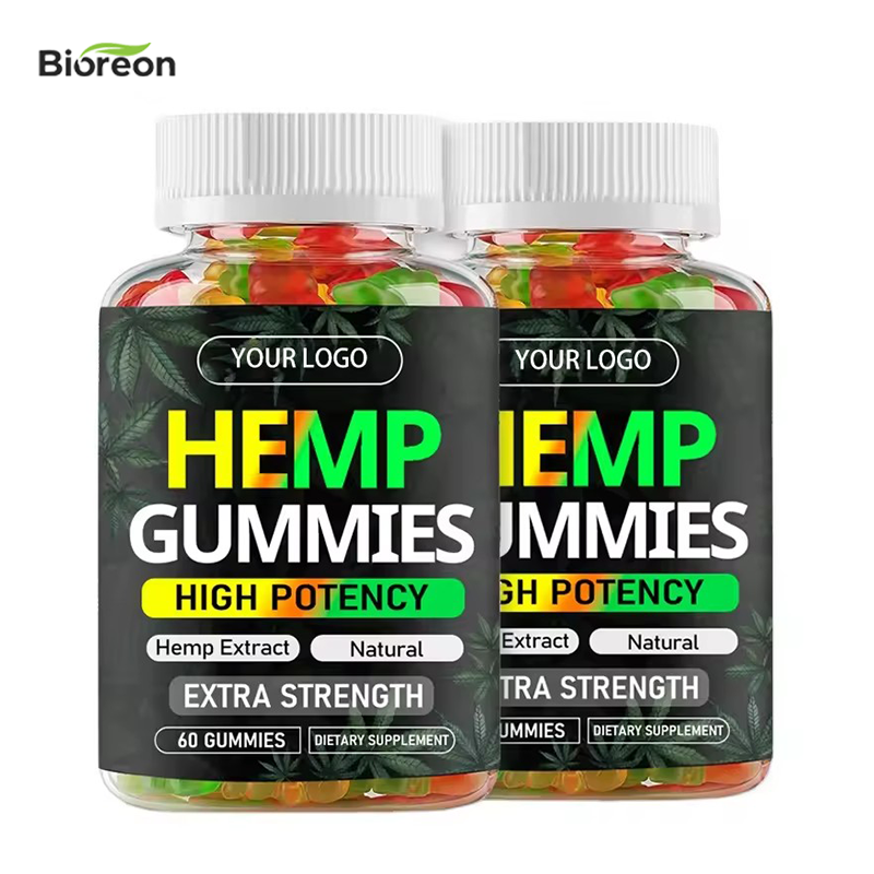 OEM ODM Private Label Organic Extract Extra High Potency Vegan Edible Bear Candy Relaxation Hemp Oil Hemp Gummies